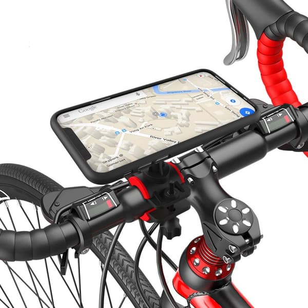 Cykelstyrsfäste med telefonadapter