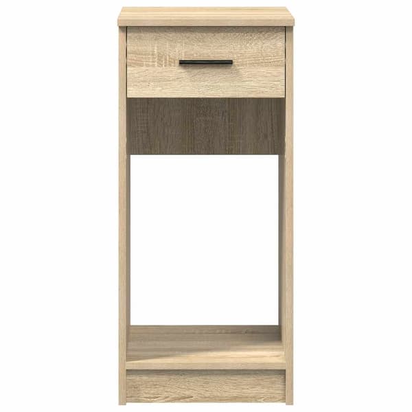 vidaXL computerstativ med skuffe, Sonoma eg, 35x45x77 cm