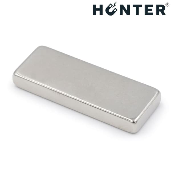 NEODYMMAGNET 40x15x5 mm STARK PLÅT Stång, Rektangulär, HUNTER