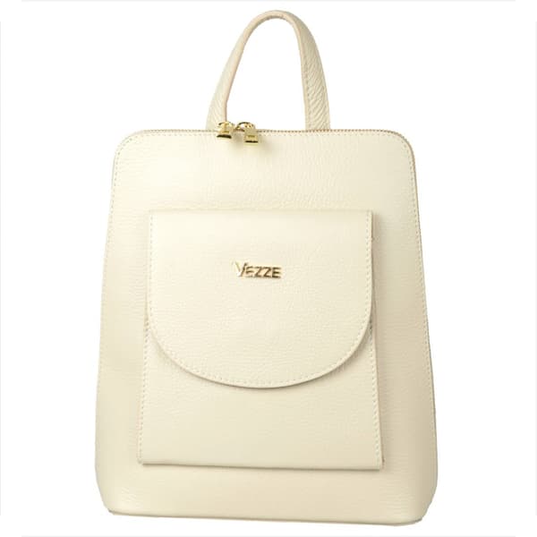 Rygsæk naturlæder Vezze lys beige