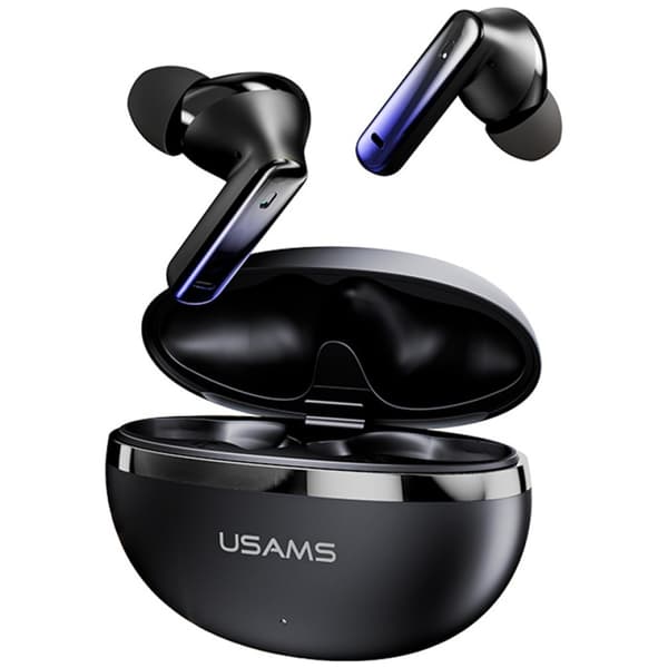 USAMS Echo E02 TWS ANC+ENC Langattomat Bluetooth-kuulokkeet, musta