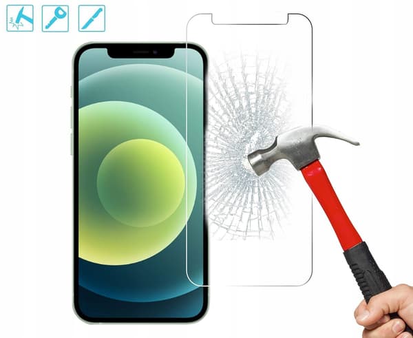 Hærdet glas til iPhone 12 / 12 Pro 6,1" 9H sæt med 3