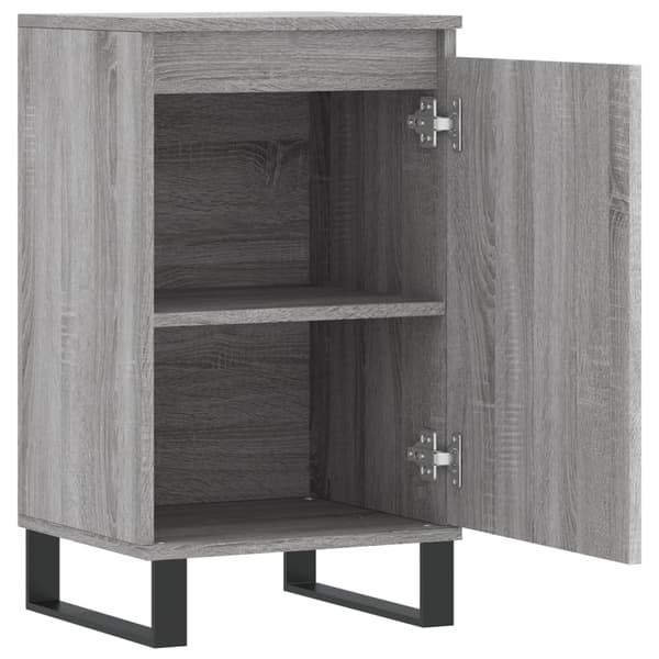 vidaXL kommode, grå Sonoma-eg, 40x35x70 cm, træbaseret materiale