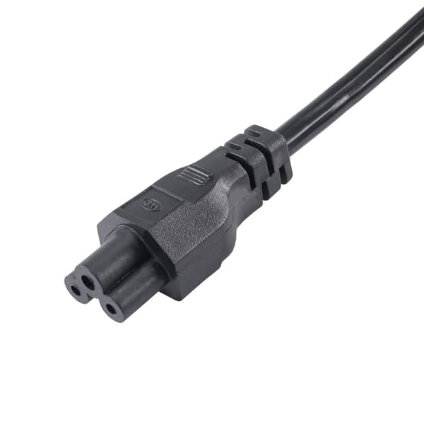Akyga AK-NB-01C 3-benet strømkabel til notebook Cloverleaf C5 / CEE 7/7 1,5m