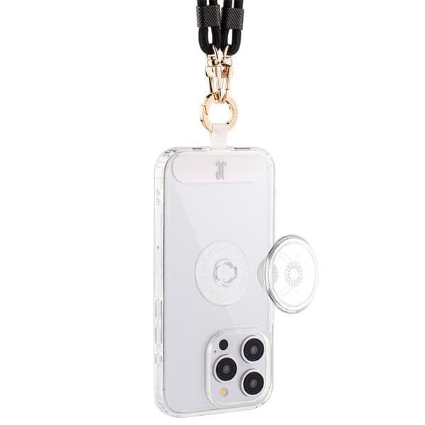 Just Elegance 3-i-1 PopGrip-cover til iPhone 15 Pro Max, klar