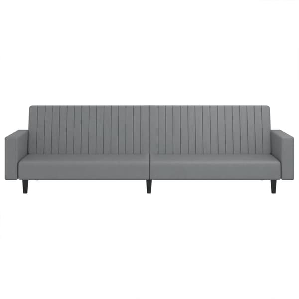 vidaXL 2-personers sofa, grå, kunstlæder