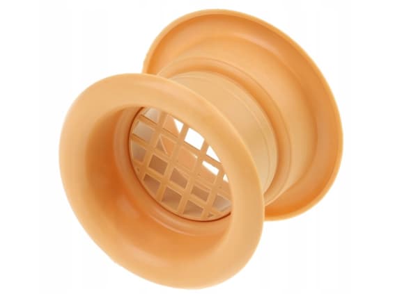 Dørventilationsmuffe til 40-45 mm huller, lys beige, sæt med 4