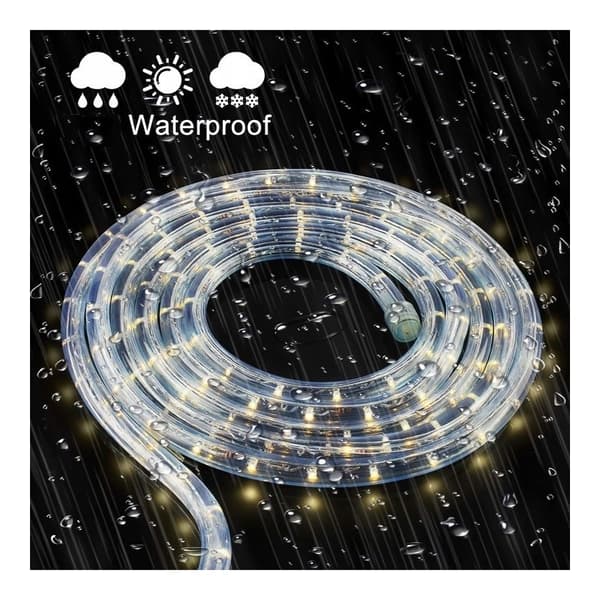 Ljusslinga, utomhusbelysning 18,5 meter COOL WHITE LAMP30B