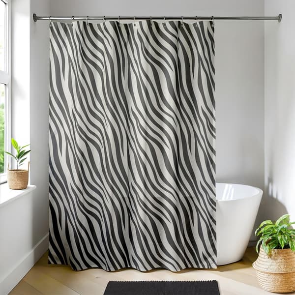 Naomi duschdraperi 180x200 cm zebra