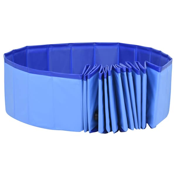 vidaXL foldbar hundepool blå 300x40 cm PVC