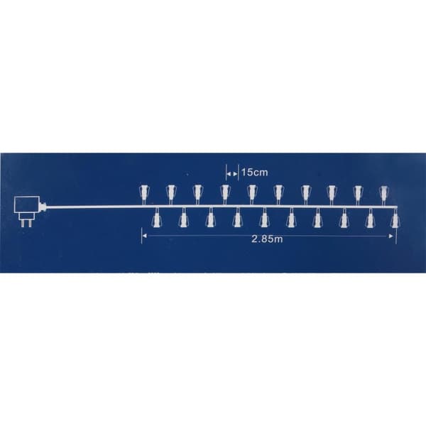 Lyktformade LED-julgransbelysningar, 20 stycken, längd 2,85 cm