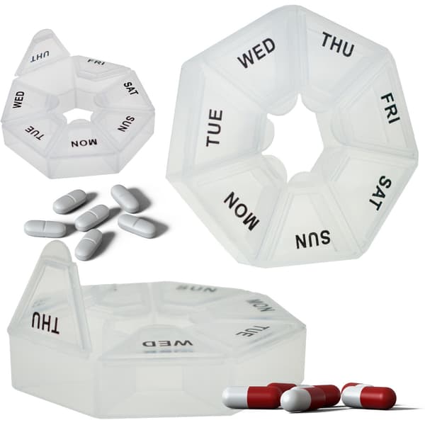 TG56518 MEDICINETUSTER TABLETÆSKE ORGANIZER 7 DAGE OM UGEN