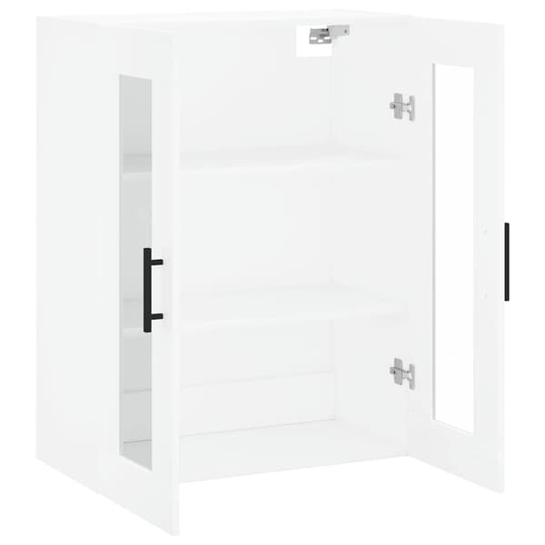vidaXL Väggskåp vit 69,5x34x90 cm