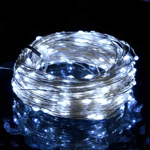 vidaXL LED-lampor, 300 dioder, kallvit, 30 m