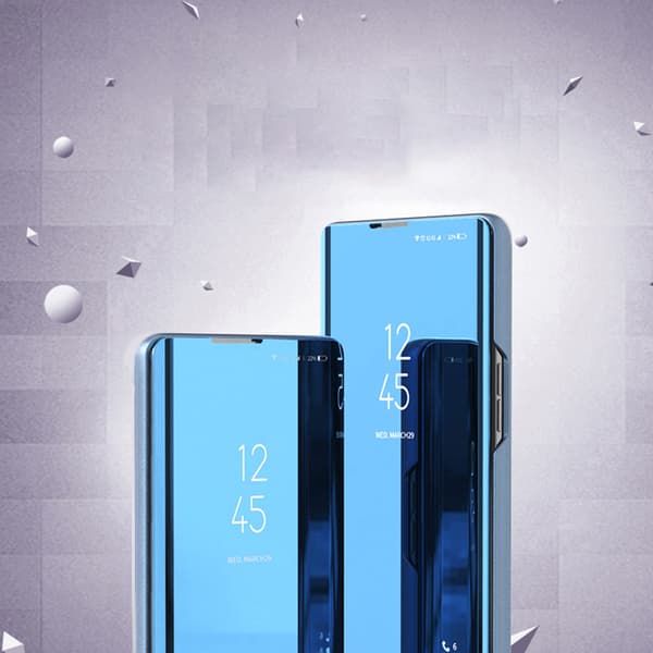 Glansigt flipfodral till Xiaomi Redmi Note 12 Pro+ Clear View Case svart