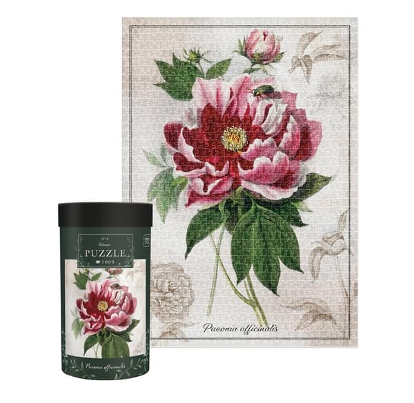 1000 botaniske pæoner puslespil