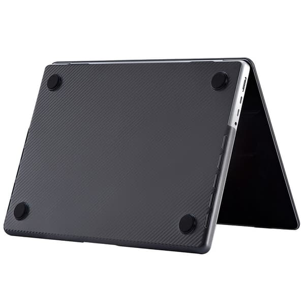 Etui til Macbook Pro 13 A1706/A1708/A1989/A2159/A2289/A2251/A2338, HardShell Karbon, Sort