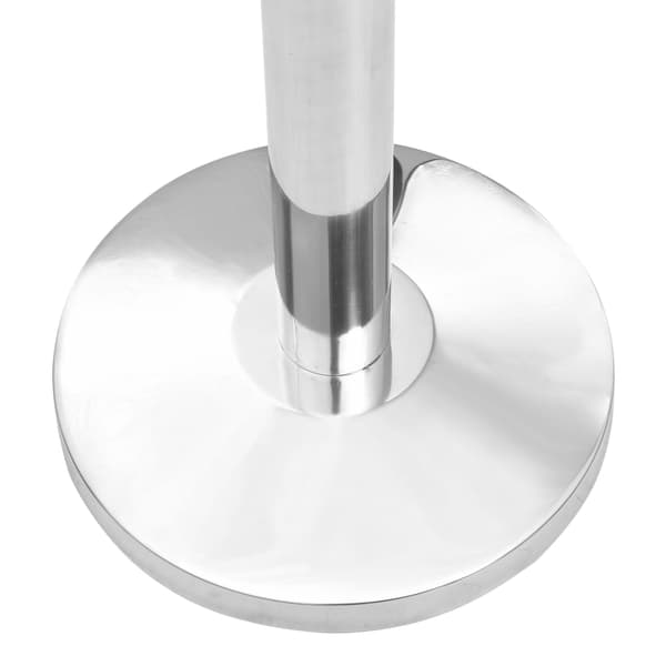 vidaXL afspærringsstolper med tape, rustfrit stål, sølv