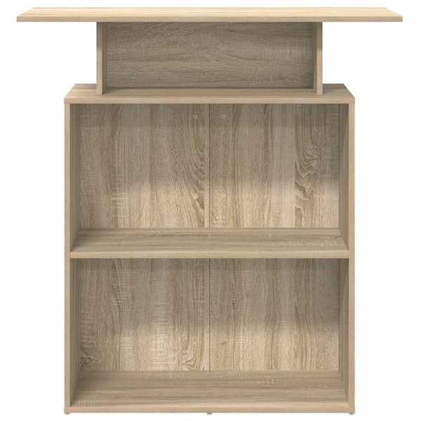 vidaXL receptionsdisk sonoma eg 100x40x104 cm limet træ