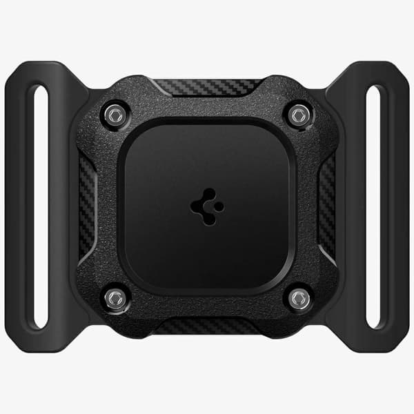Spigen Tough Armor -lemmikkisuoja Apple AirTagille, musta