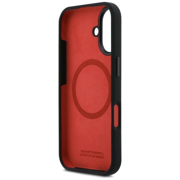 BMW M Silicon Horizontal Line MagSafe -kotelo iPhone 17:lle, musta