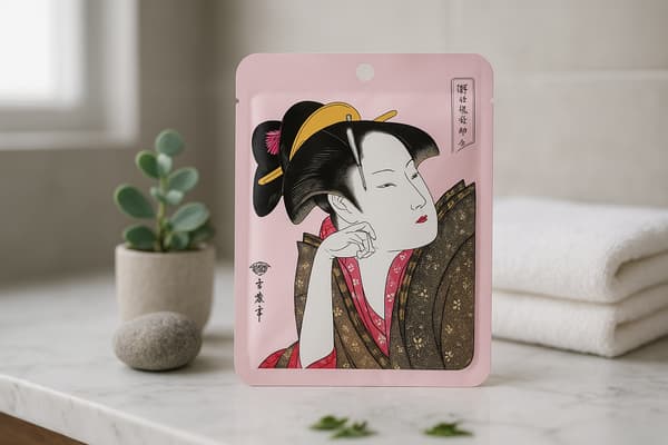 MITOMO-mask med matchande grönt teextrakt