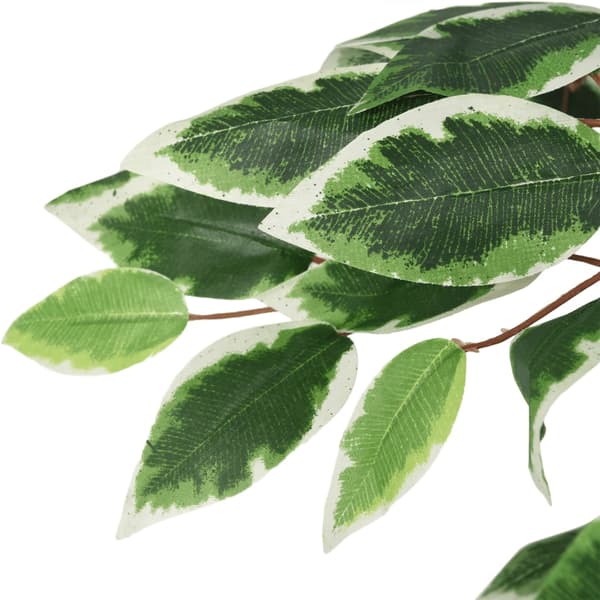vidaXL Konstgjord Ficus, 630 blad, 120 cm, Grön