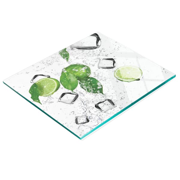 Dekorativ härdad glasskiva för att hacka lime och isbitar 60x52 cm