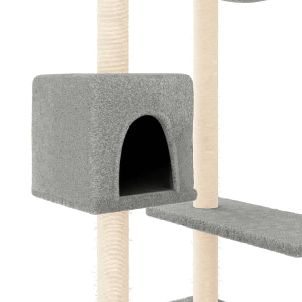 vidaXL Klösbräda för katt ljusgrå 82 cm