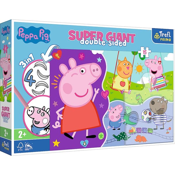 PUSLESPIL 15 KÆMPE MØD DEN GLADE PEPPA GRIS 42003