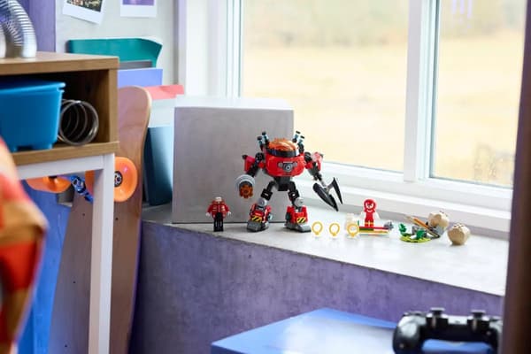 LEGO Sonic the Hedgehog Knuckles vs. Dr. Eggman med ægknuserrobot 350 dele (77005)