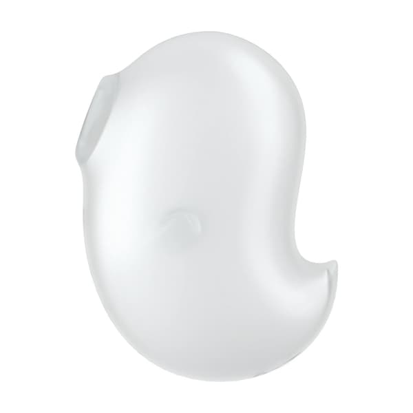 Satisfyer Cutie Ghost Air Pulse - Vattentät tryckmodell, Vit
