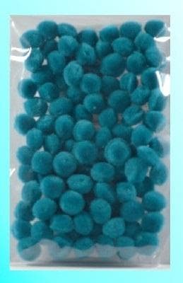 Turkoosit pompomit 10mm 100kpl