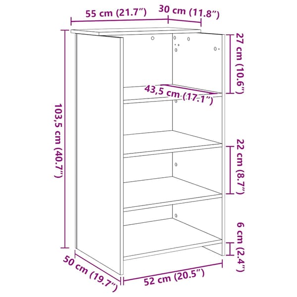 vidaXL Receptionsdisk svart 55x50x103,5 cm limmat trä