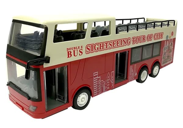 Fjernstyret dobbeltdækkerbus R/C 2.4G 1:18