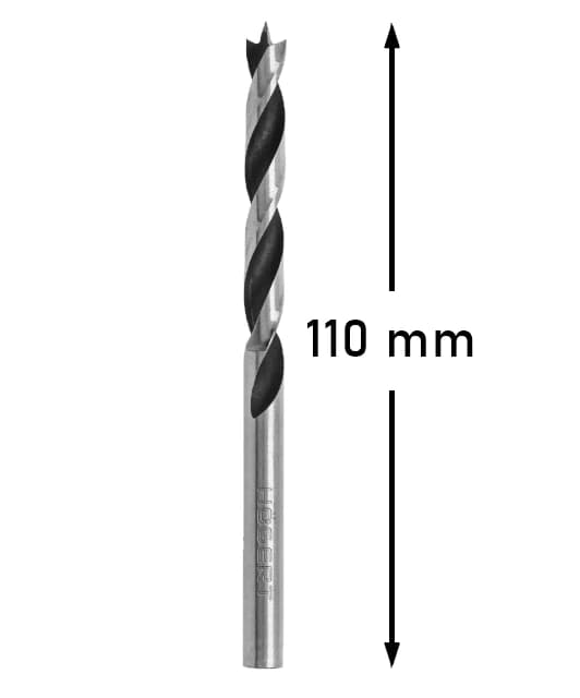 Bor til træ, spånplade, MDF, 8x110 mm, 1 stk., Hoegert