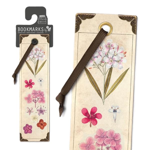 Vintage bokmärke - Blommor
