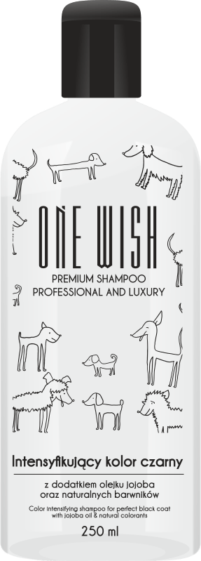 ONE Wish Shampoo til sort og mørk pels 250 ml