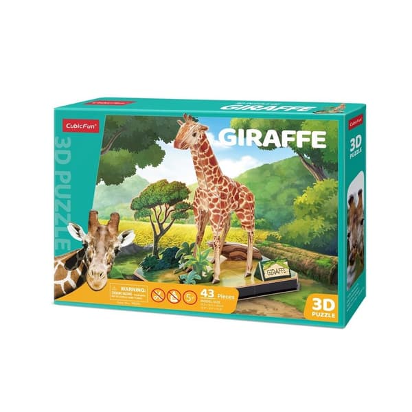 3D DYR PUSLESPIL GIRAFF 8578