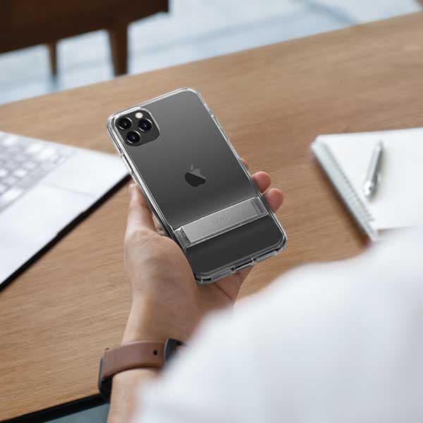 UNIQ Cabrio-etui med stativ til iPhone 11 Pro, grå