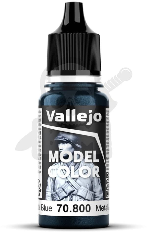 VALL-70800 Modelfarve 17ml Gunmetal Blå