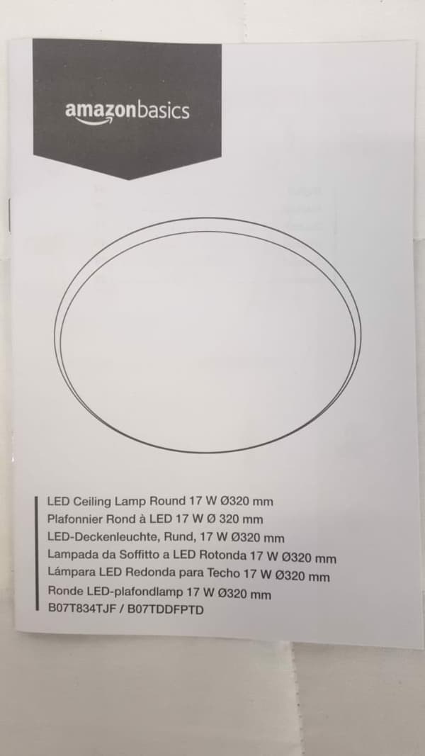 Rund LED-loftlampe 17W Diameter 32 cm
