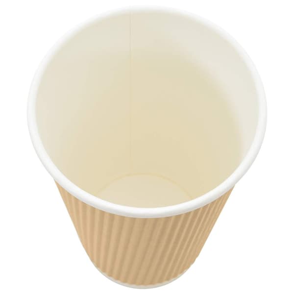 vidaXL Pappmuggar, 500 st, 400 ml, bruna