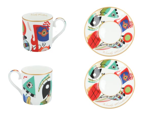 Carmani, 2x espressokoppar - Wassily Kandinsky/Muserna