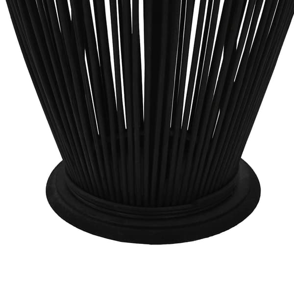 vidaXL Riippuva kynttilälyhty bambu musta 95 cm