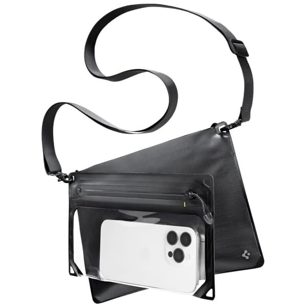 Spigen A640 vedenpitävä Crossbag-kotelo, musta