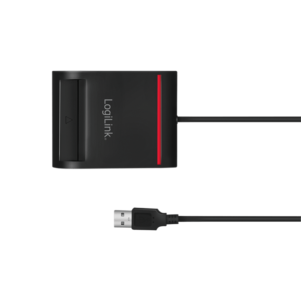Smart ID smart chipkortlæser LogiLink USB 2.0 Understøtter eID, ePUAP, e-deklarationer Windows og Mac OS Plug & Play