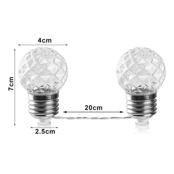 Julelys LED USB Heckermann 20L 6m kugler