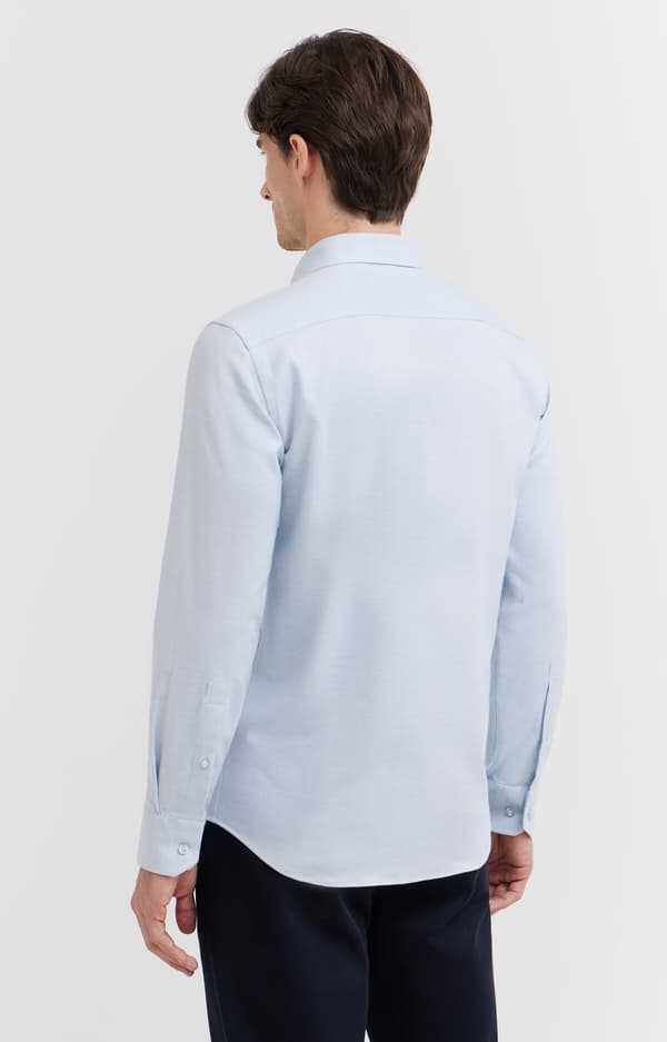 Skjorta i bomull, Tencel™ lyocell och ullblandning M