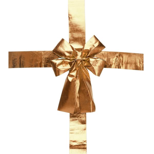 Guld dørsløjfe 42 cm